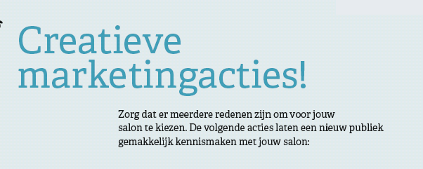 Creatieve marketingacties!